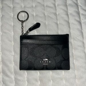 coach card holder keychain